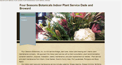 Desktop Screenshot of fourseasonsbotanicals.com