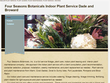 Tablet Screenshot of fourseasonsbotanicals.com
